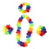Nessiworld Colorful Hawaii Necklace Crown Bracelet Set 4 Pieces